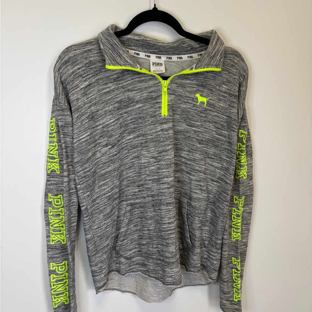 PINK Victoria's Secret Gray and Neon Green